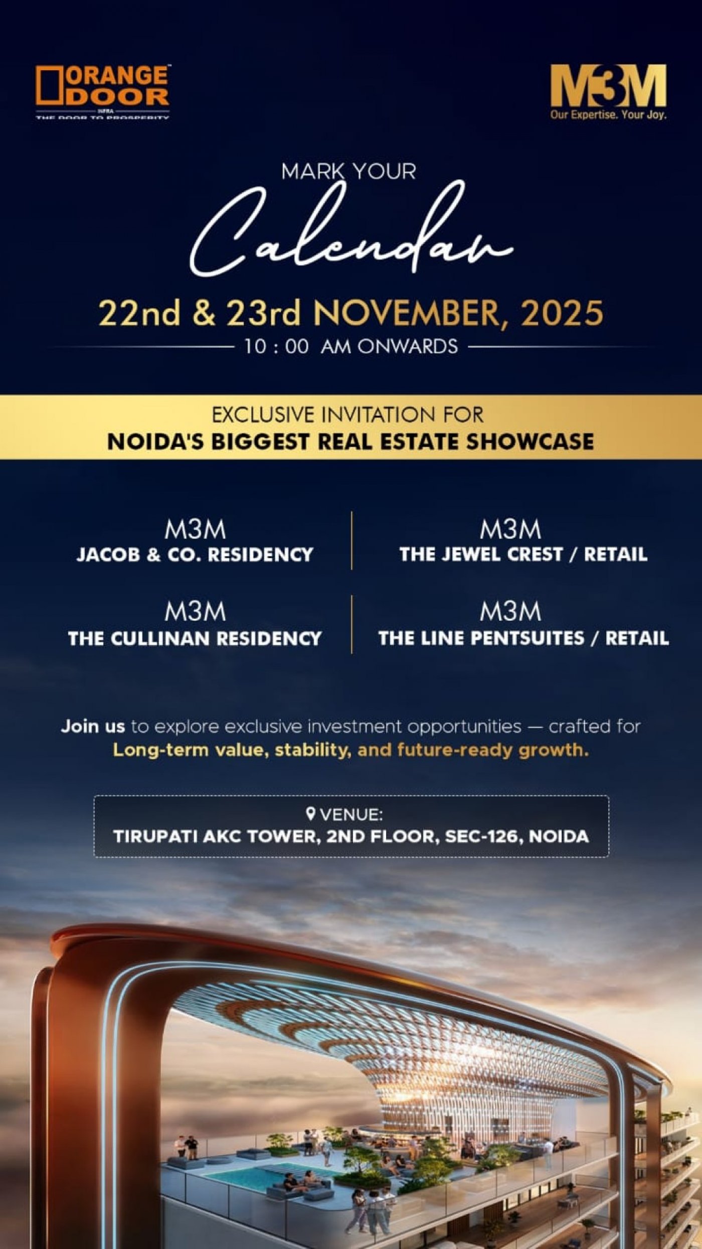 Mark Your Calendar for Noida’s Premier Real Estate Showcase by M3M, 22 November | Event in Noida | AllEvents