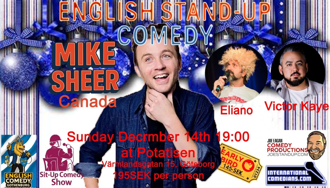 Stand-up Comedy with Mike Sheer, 14 December | Event in Gothenburg | AllEvents