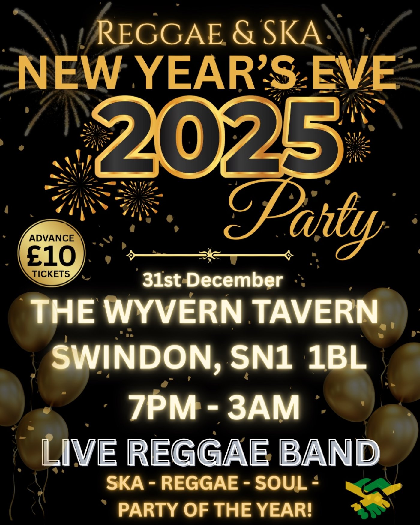 Reggae & Ska New Year’s Eve Party, 31 December | Event in Swindon | AllEvents