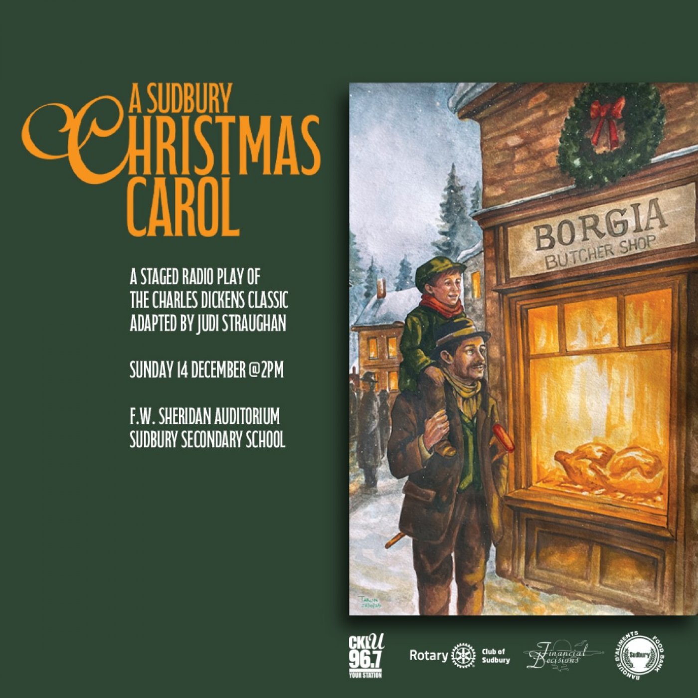 A Sudbury Christmas Carol, 14 December | Event in Sudbury | AllEvents