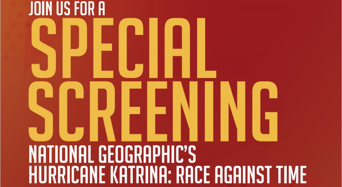 Hurricane Katrina: Race Against Time - Screening and Discussion, 2 December | Event in Washington | AllEvents