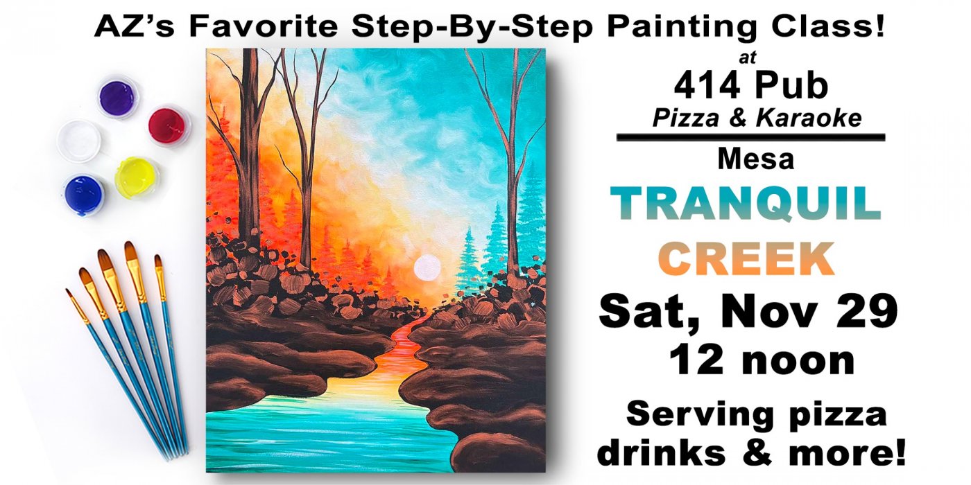 Tranquil Creek - Paint and Sip Party, 29 November | Event in Mesa | AllEvents