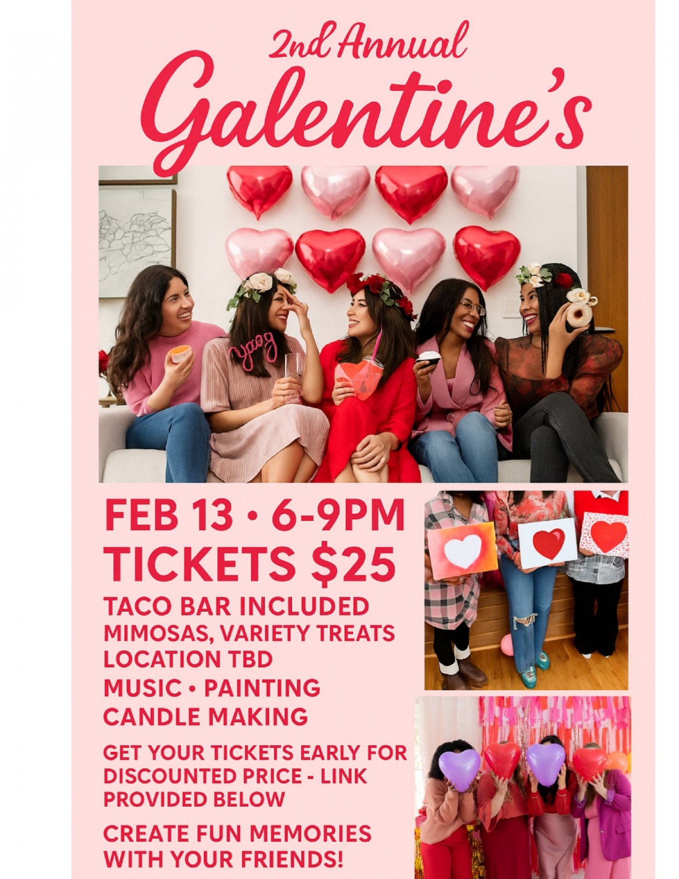 Second Annual Galentines Event, 13 February | Event in Columbia | AllEvents