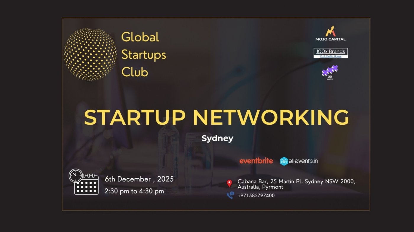 STARTUP NETWORKING Sydney Australia 2025, 6 December | Event in Sydney | AllEvents