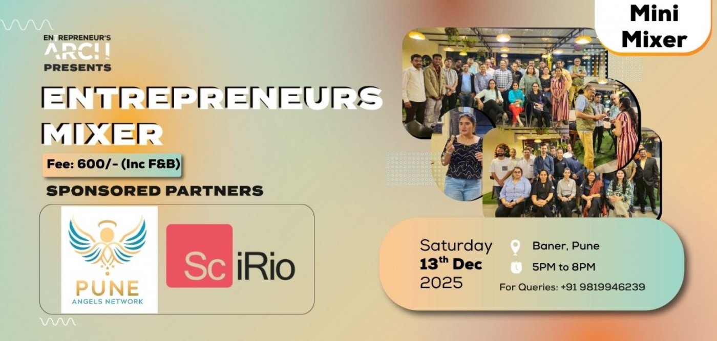 Entrepreneur's Mini-Mixer (Pune), 13 December | Event in Pune | AllEvents