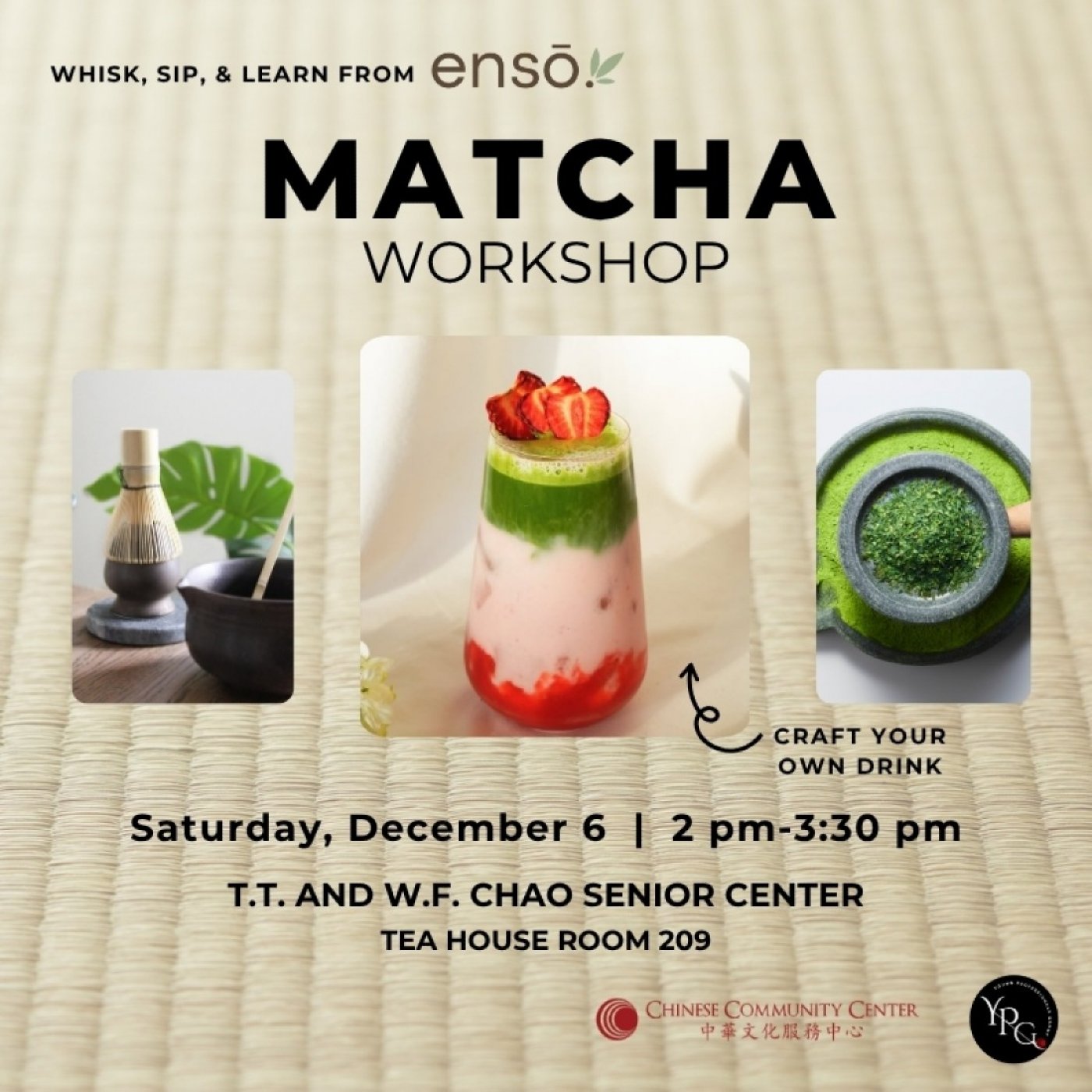 CCC YPG Matcha Workshop with Enso — An Afternoon of Flavor & Fun!, 6 December | Event in South Houston