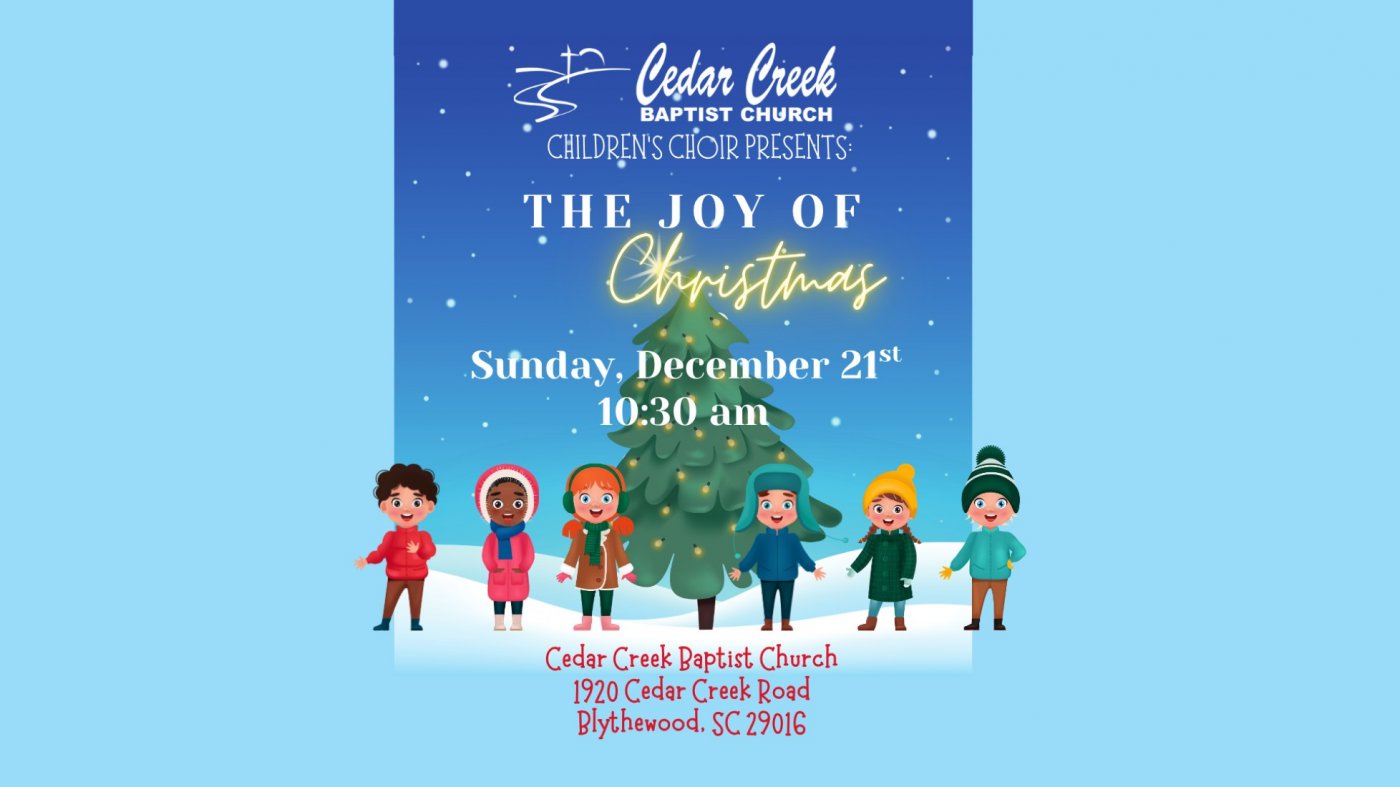 Children's Choir Christmas Program - "The Joy of Christmas", 21 December | Event in Blythewood | AllEvents
