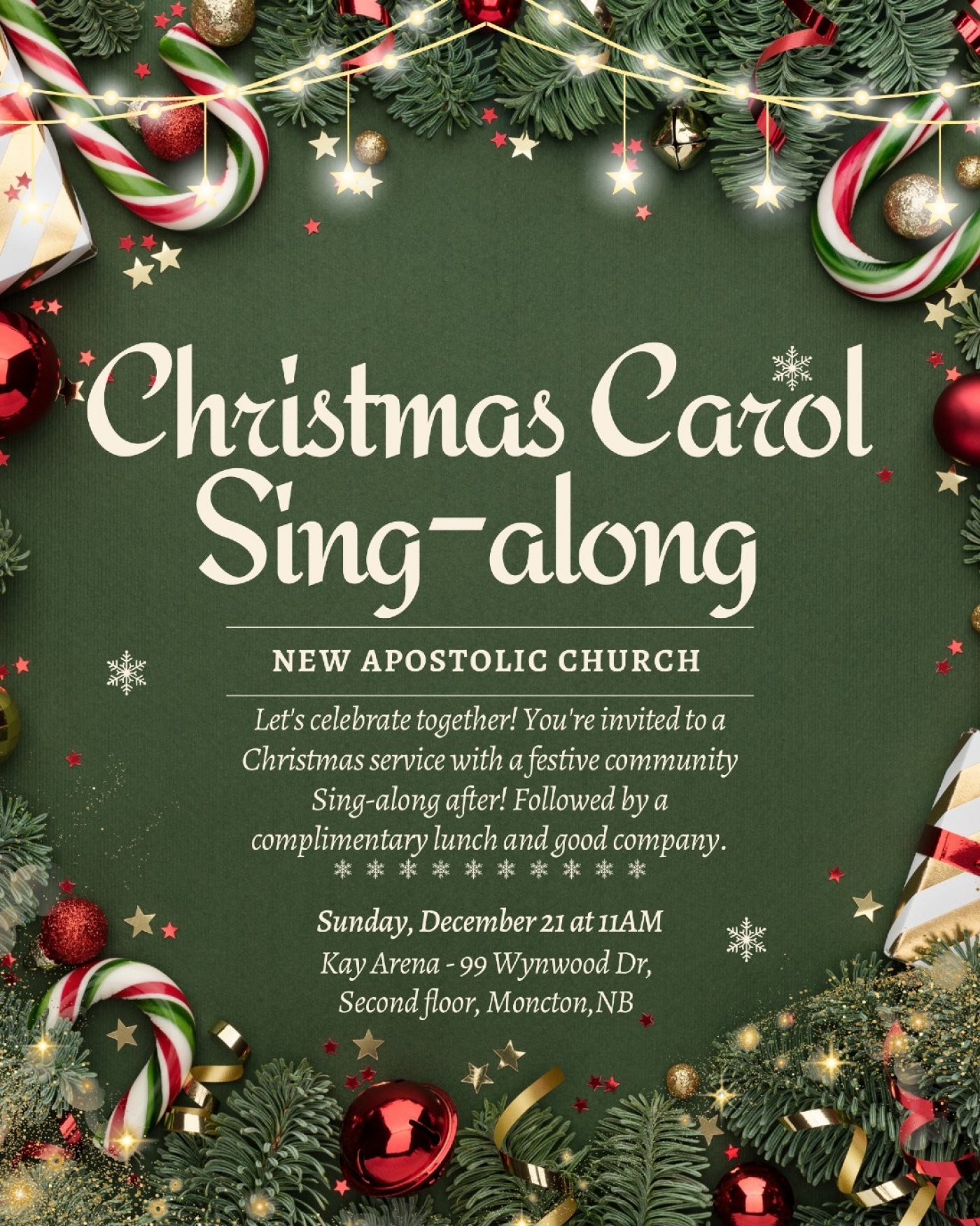 Christmas Carol Sing-Along in Moncton - December 21, 21 December | Event in Moncton | AllEvents