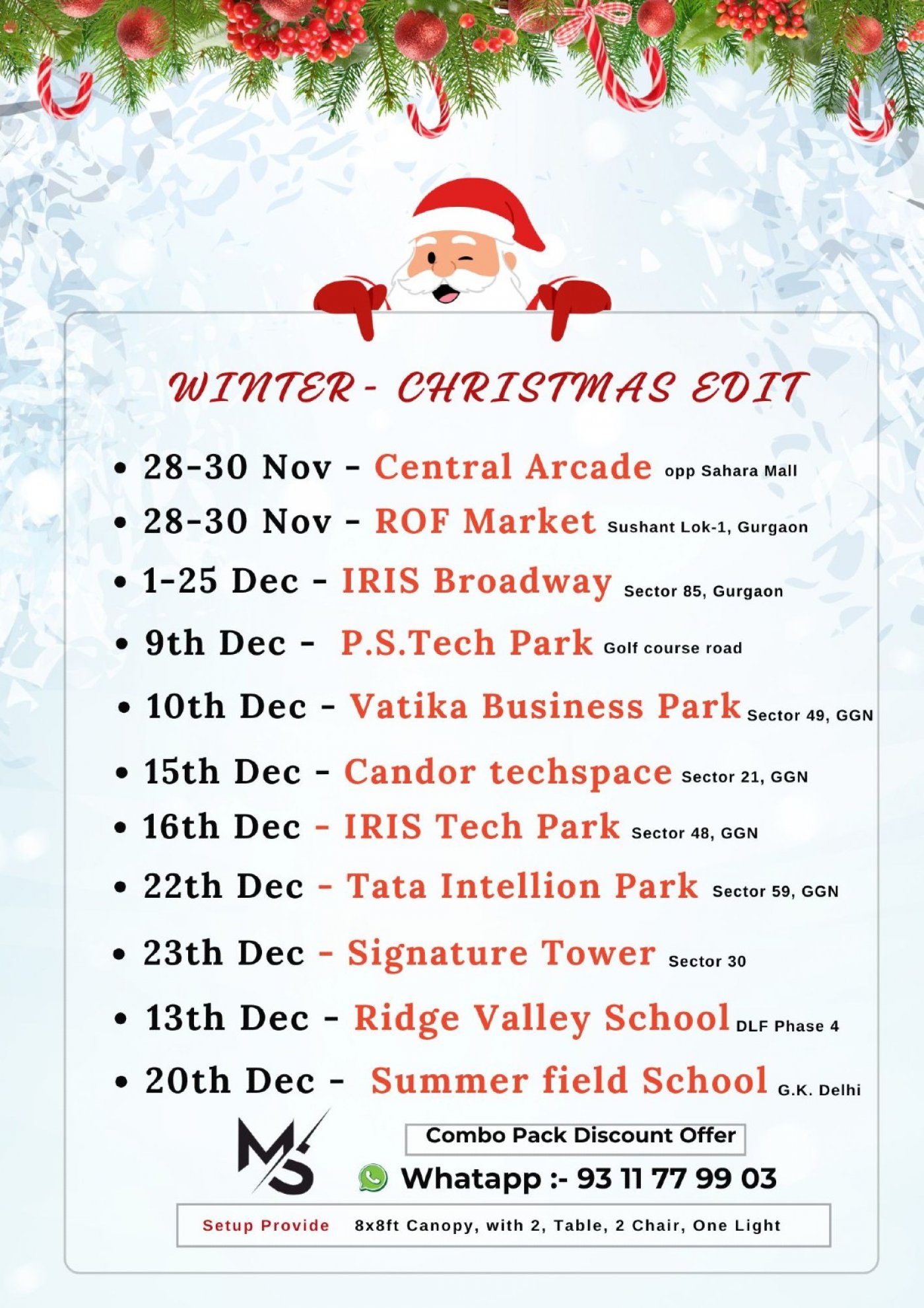 Winter -Christmas  Edition of Gurgaon , 1 December | Event in Gurgaon | AllEvents