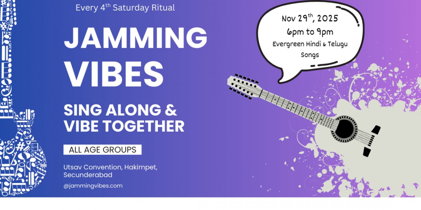 Launch of Jamming Vibes, 29 November | Event in Hyderabad | AllEvents