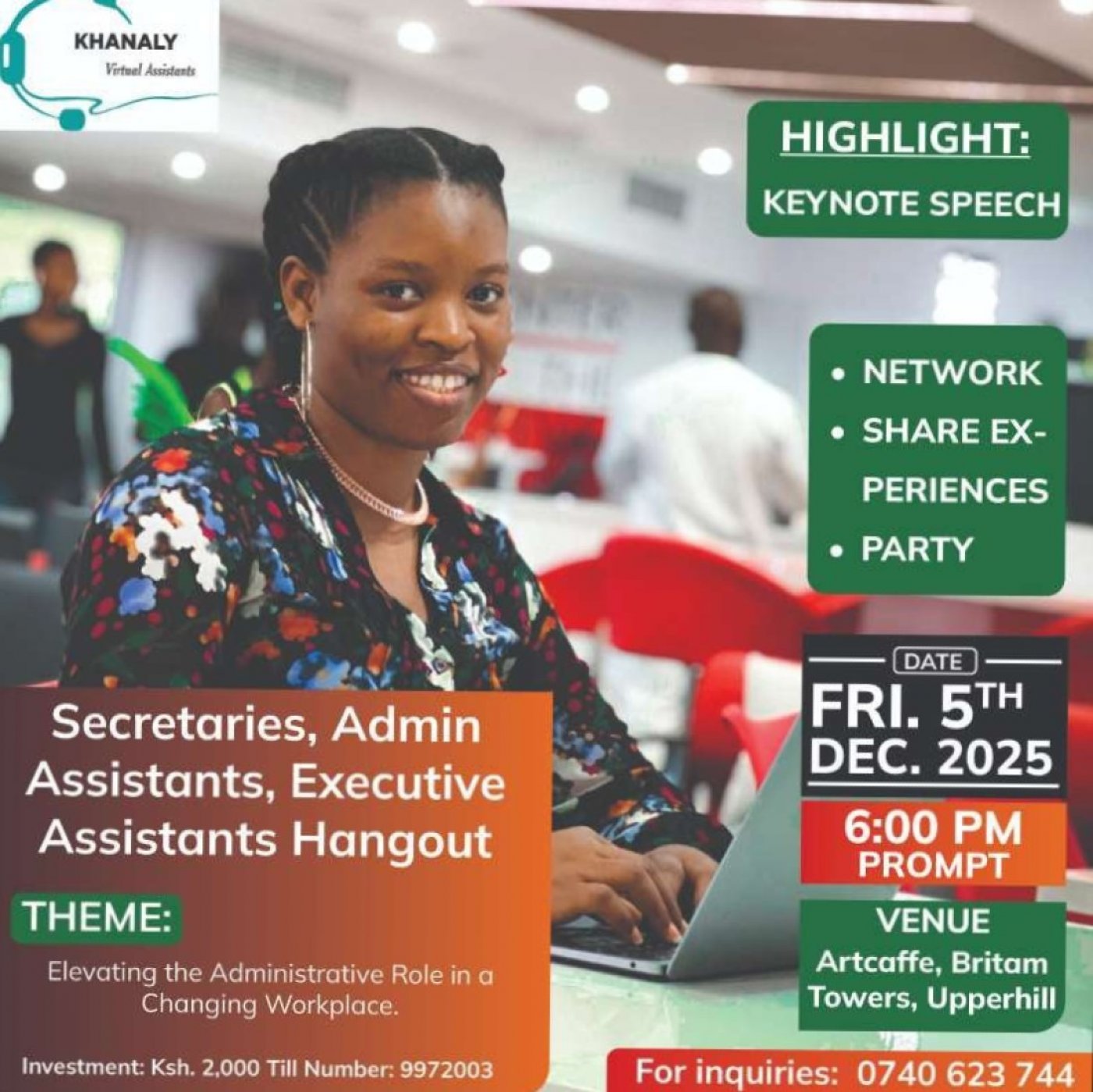 Admin Professionals hangout , 5 December | Event in Nairobi | AllEvents