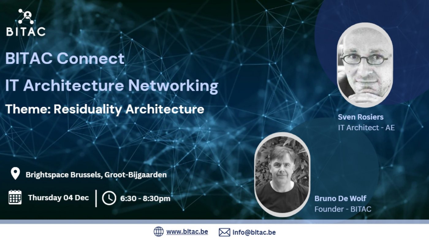 BITAC Connect - IT Architecture Networking, 4 December | Event in Sint-Agatha-Berchem | AllEvents