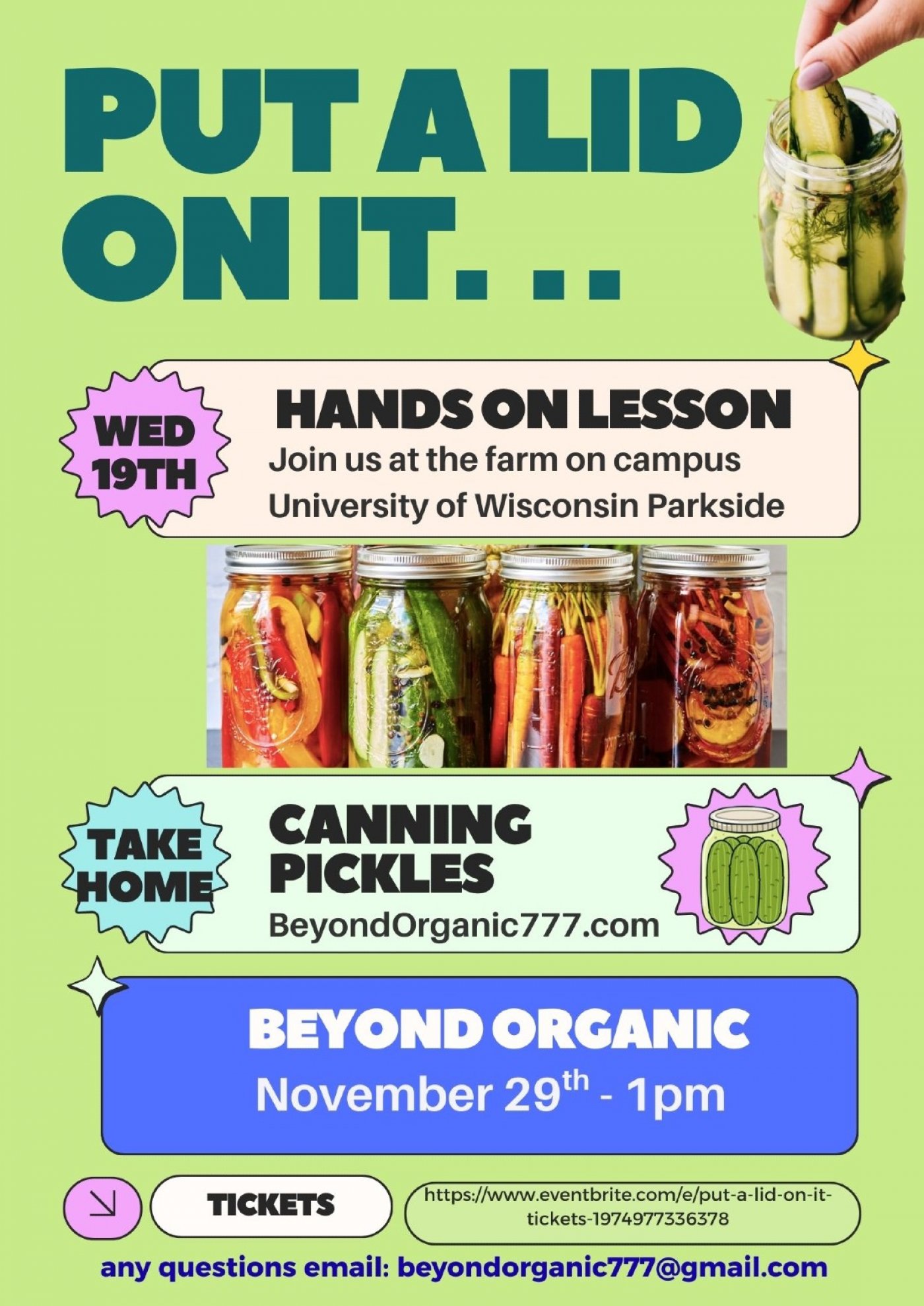 Put A Lid On It, 29 November | Event in Kenosha | AllEvents
