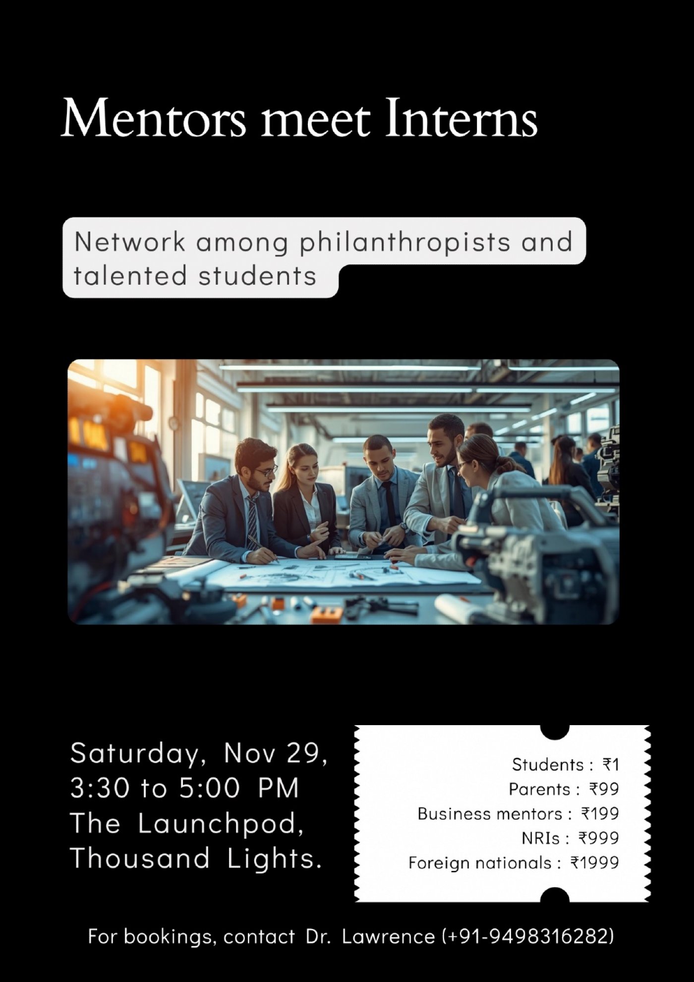 Mentors meet Interns, 29 November | Event in Chennai | AllEvents