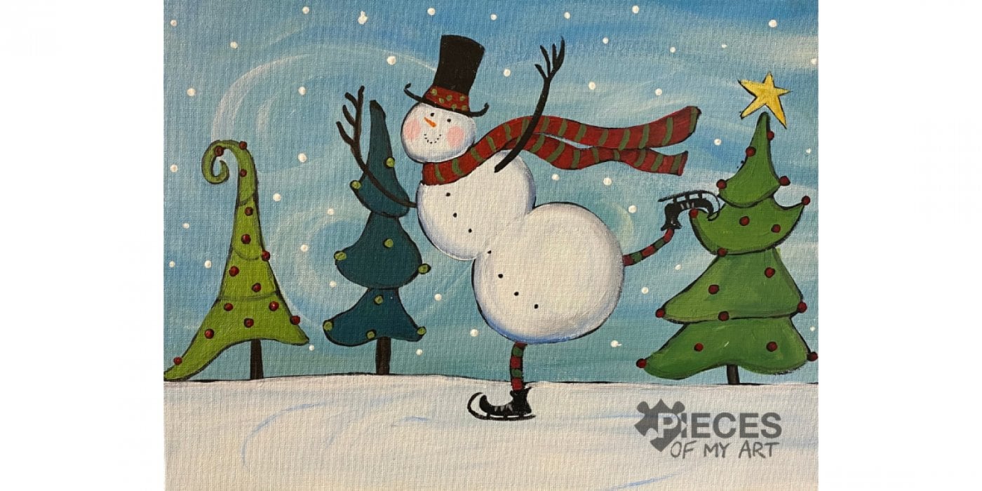 Sip and Paint at Walnut Creek...Whimsical Skater, 11 December | Event in Holt | AllEvents