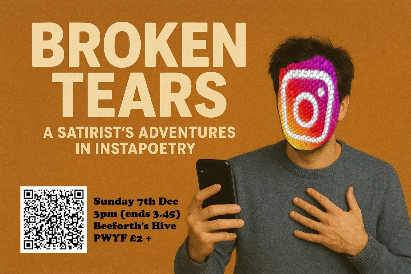 BROKEN TEARS: A Satirist's Adventures in Instapoetry, 7 December | Event in Scarborough | AllEvents
