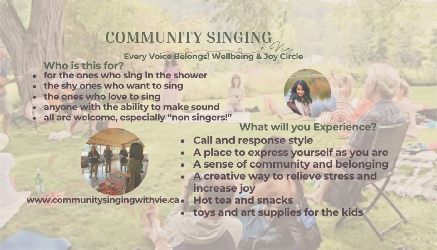 Community Singing With Vie, 27 November | Event in Brampton | AllEvents