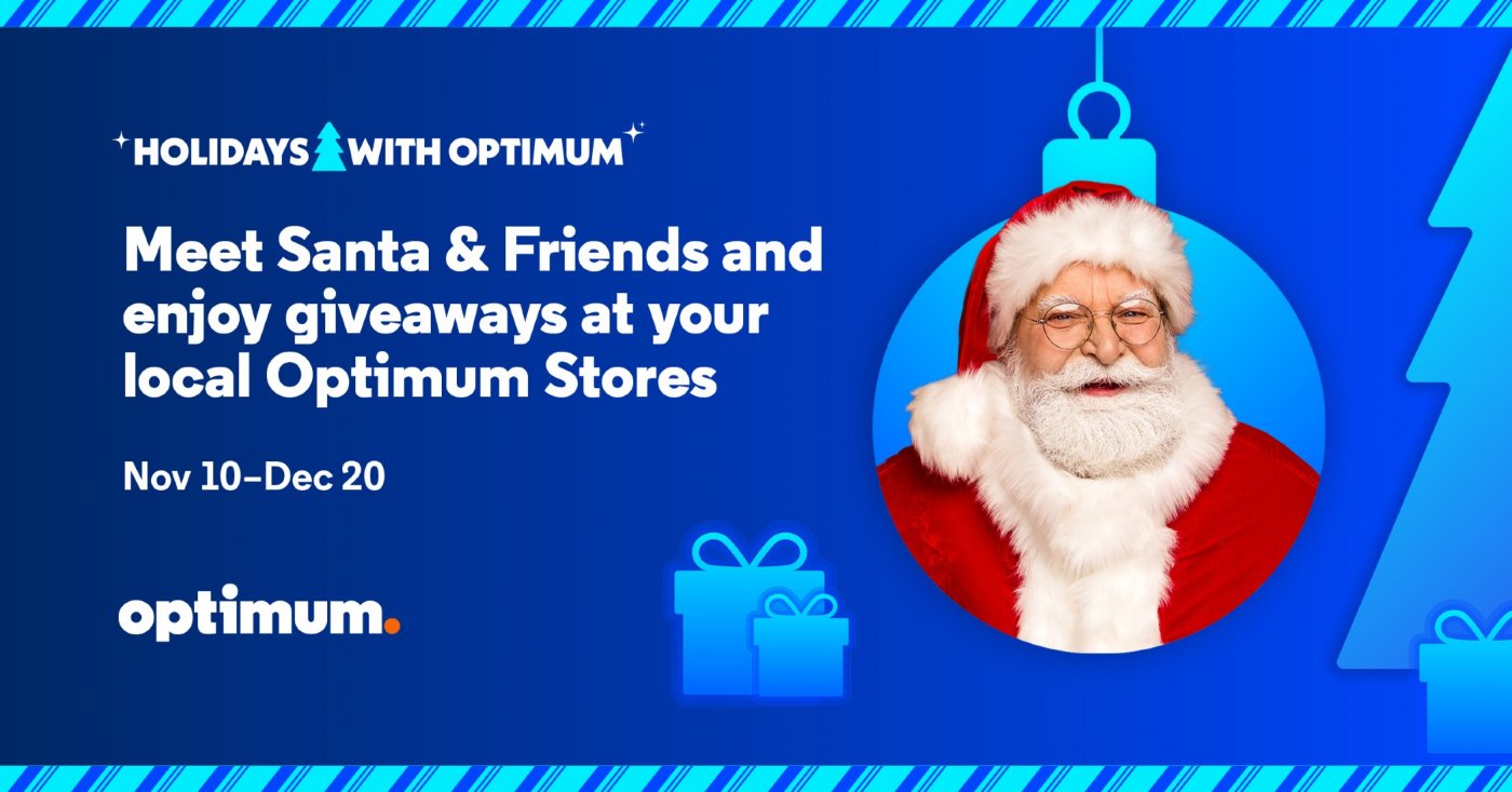 Meet Santa & Friends and enjoy giveaways at your local Optimum Stores, 29 November | Event in Edison | AllEvents