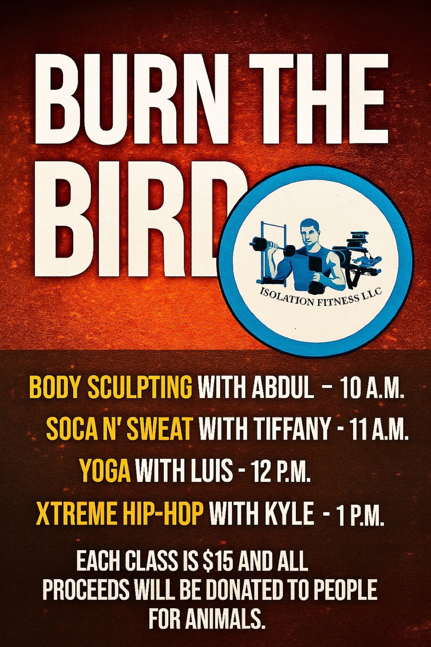 Burn The Bird , 28 November | Event in Edison | AllEvents
