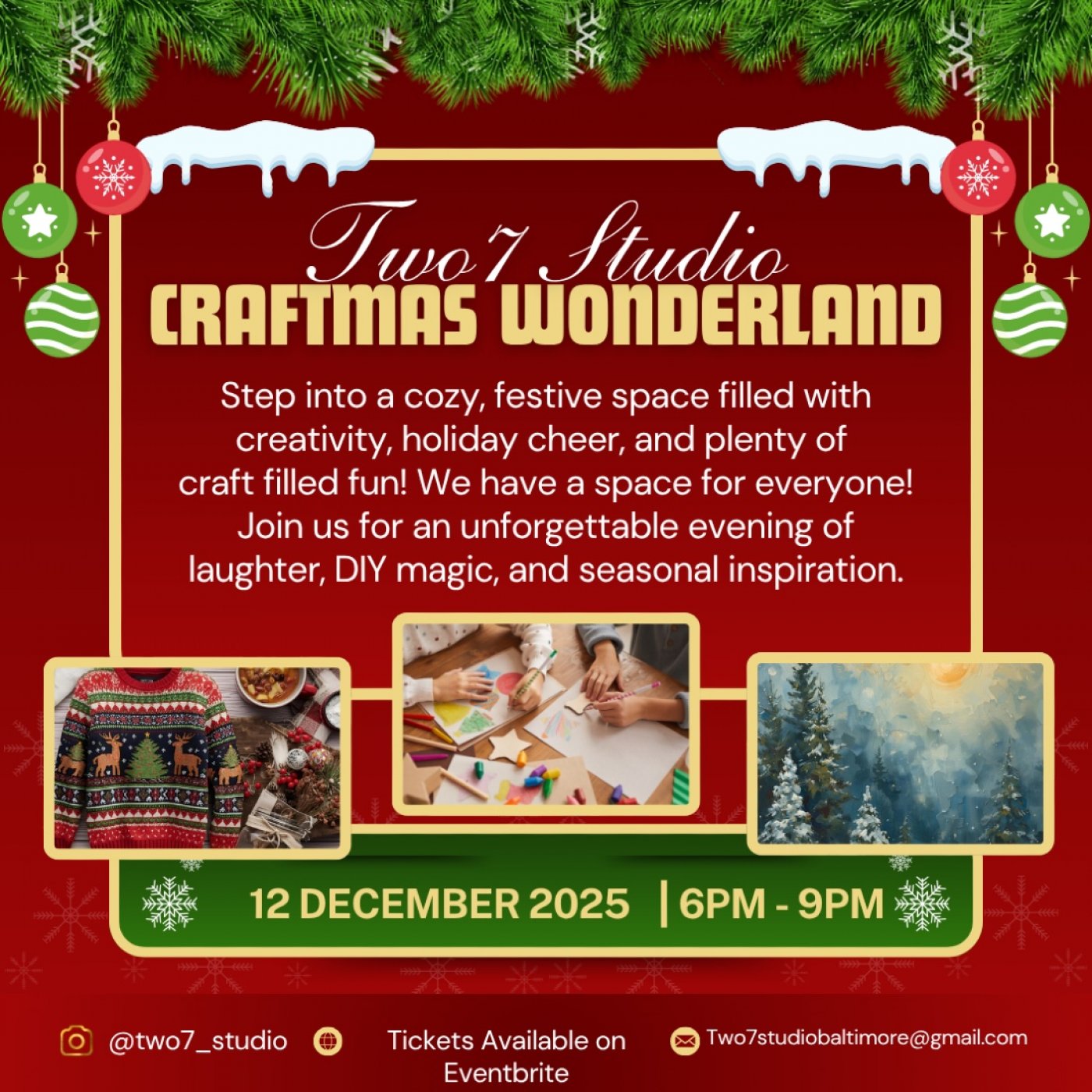 Two7 Studio Craftmas Wonderland, 12 December | Event in Baltimore | AllEvents