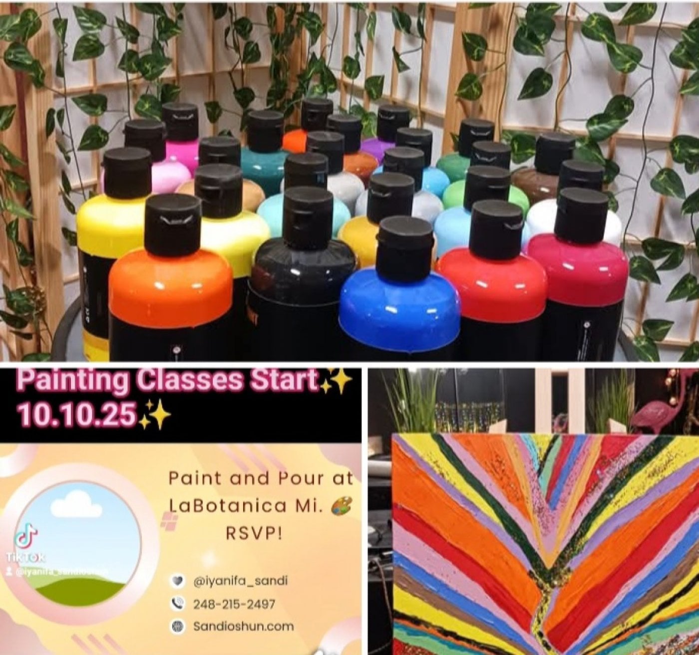 Paint and Pour at LaBotanica Mi , 13 December | Event in Detroit | AllEvents