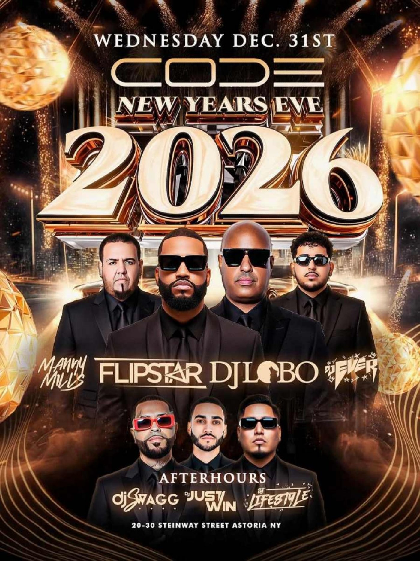 CODE Astoria New Year’s Eve 2026 – Latin Nightlife Celebration in Queens, 31 December | Event in Astoria