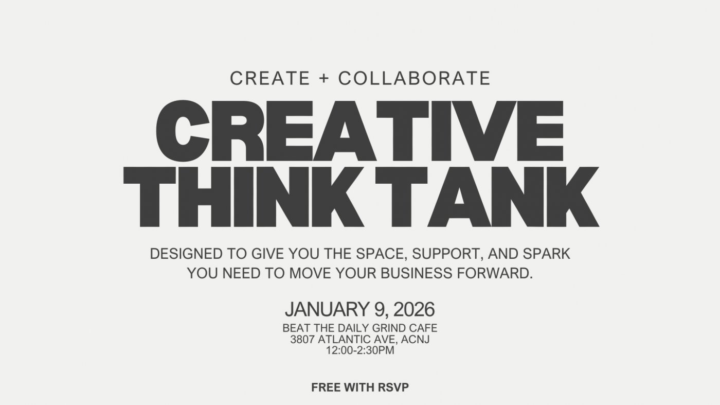 Creative Think Tank, 9 January | Event in Atlantic City | AllEvents
