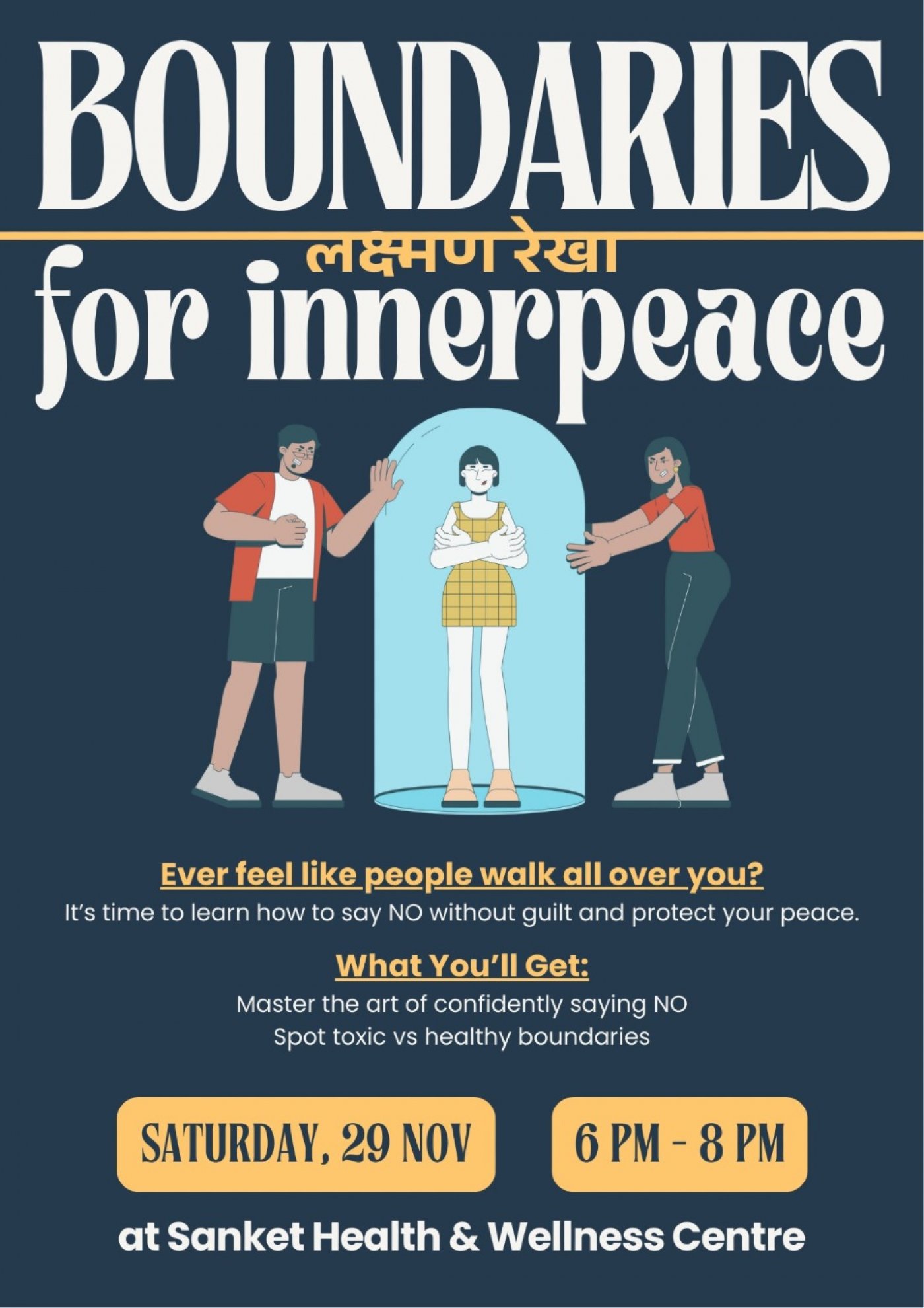BOUNDARIES: लक्ष्मण रेखा for inner peace, 29 November | Event in Ahmedabad | AllEvents