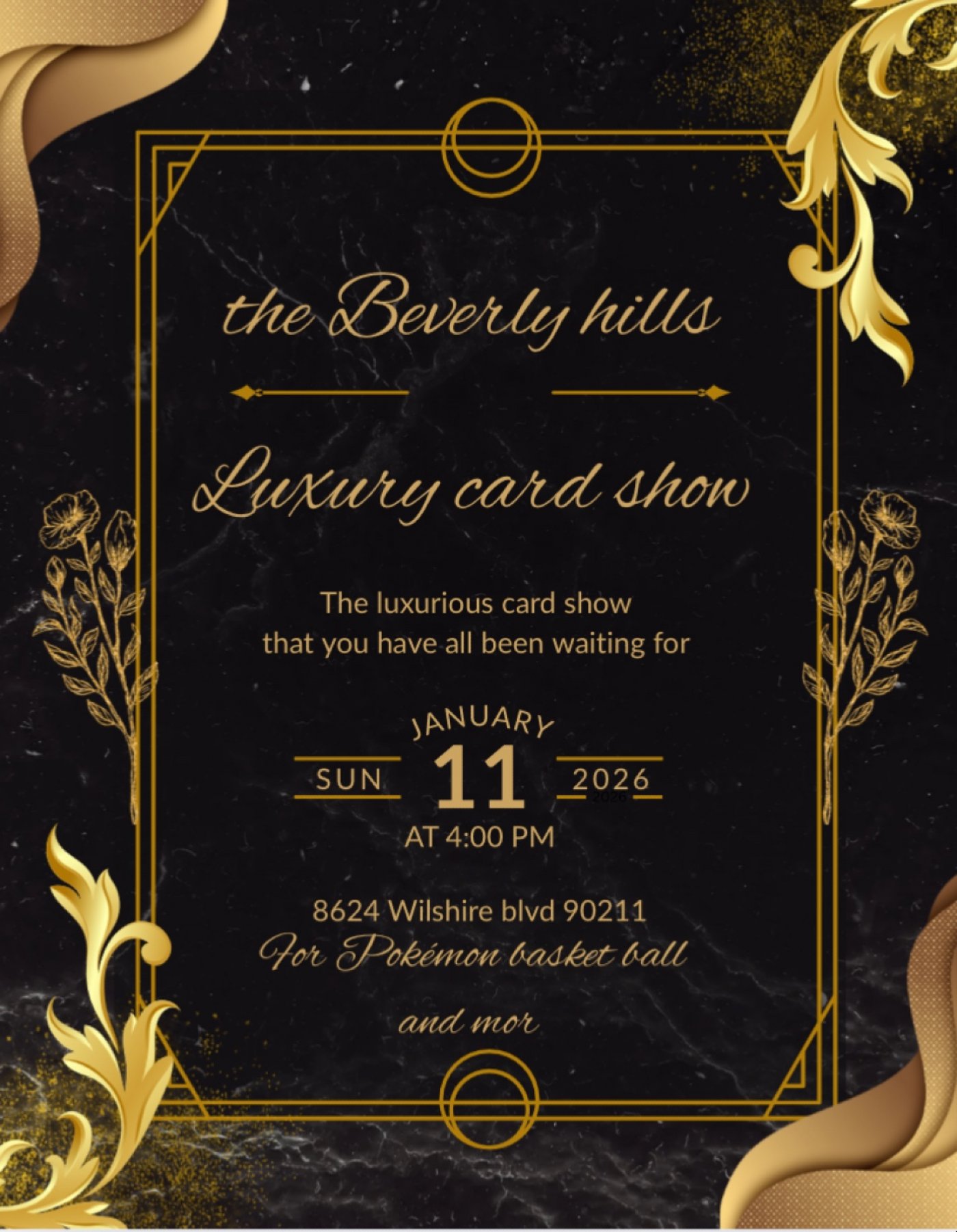 The Beverly Hills card show , 11 January | Event in Beverly Hills | AllEvents