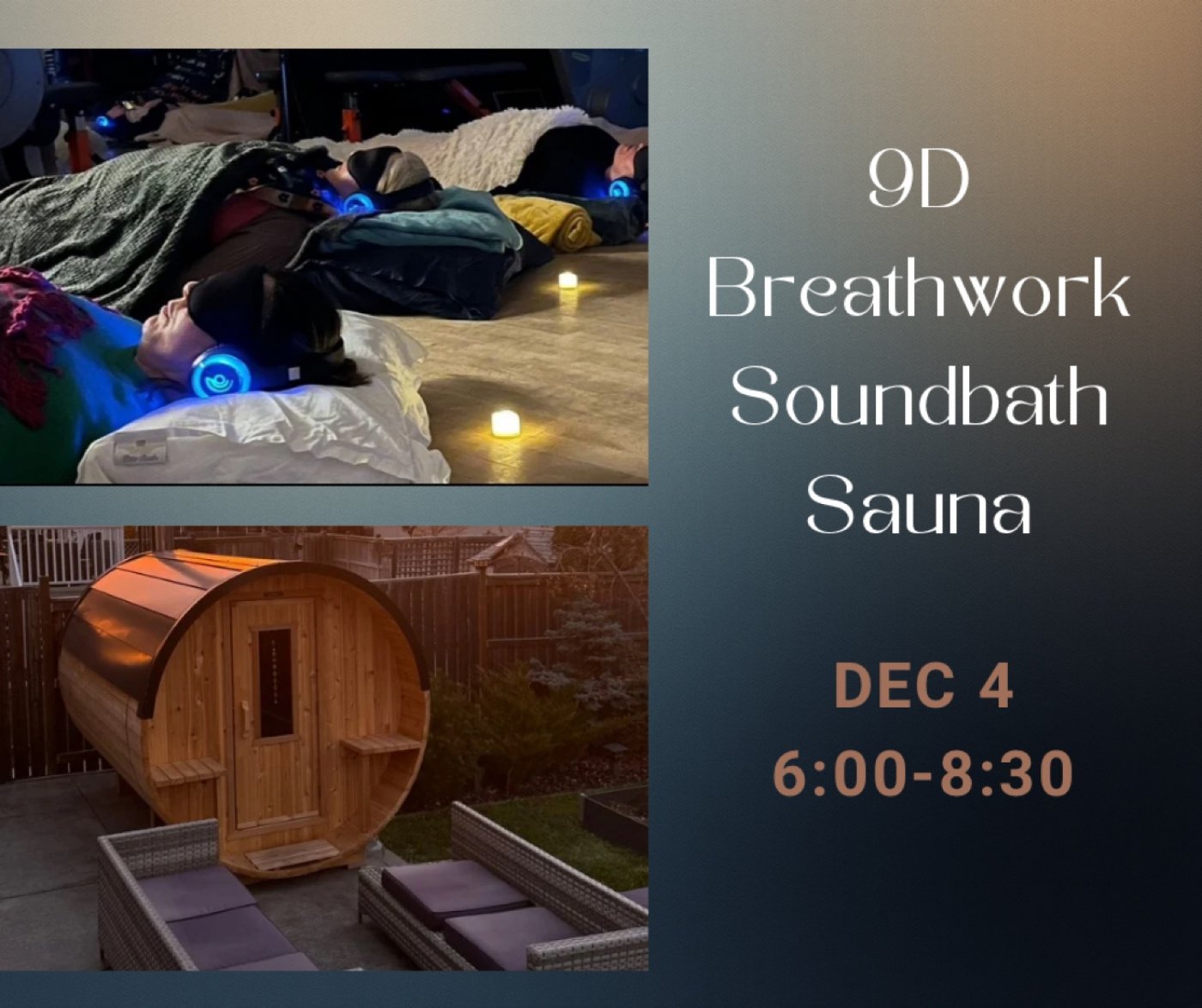 Breathwork & Sauna Saskatoon, 4 December | Event in Saskatoon | AllEvents