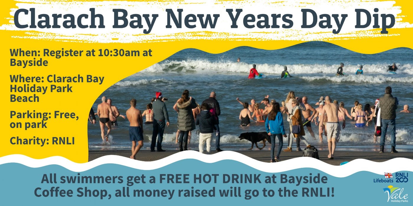 New Years Day Charity Sea Dip at Clarach Bay Beach, 1 January | Event in Aberystwyth | AllEvents