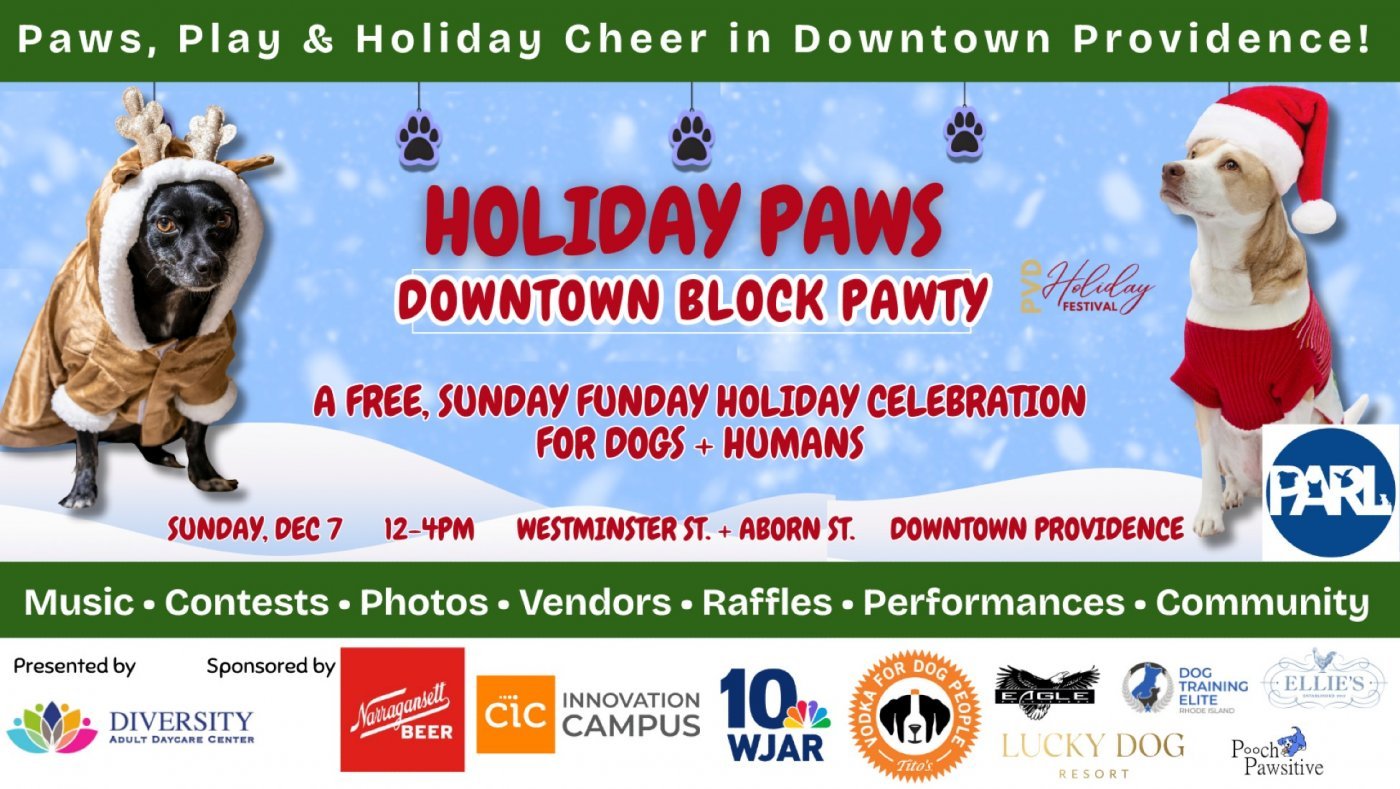 Holiday Paws Downtown Block Pawty, 7 December | Event in Providence | AllEvents