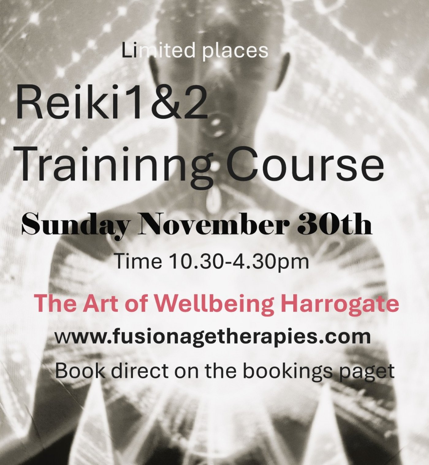 Learn Reiki 1 & 2 Energy Healing a 1 day fast track training course, 30 November | Event in Harrogate