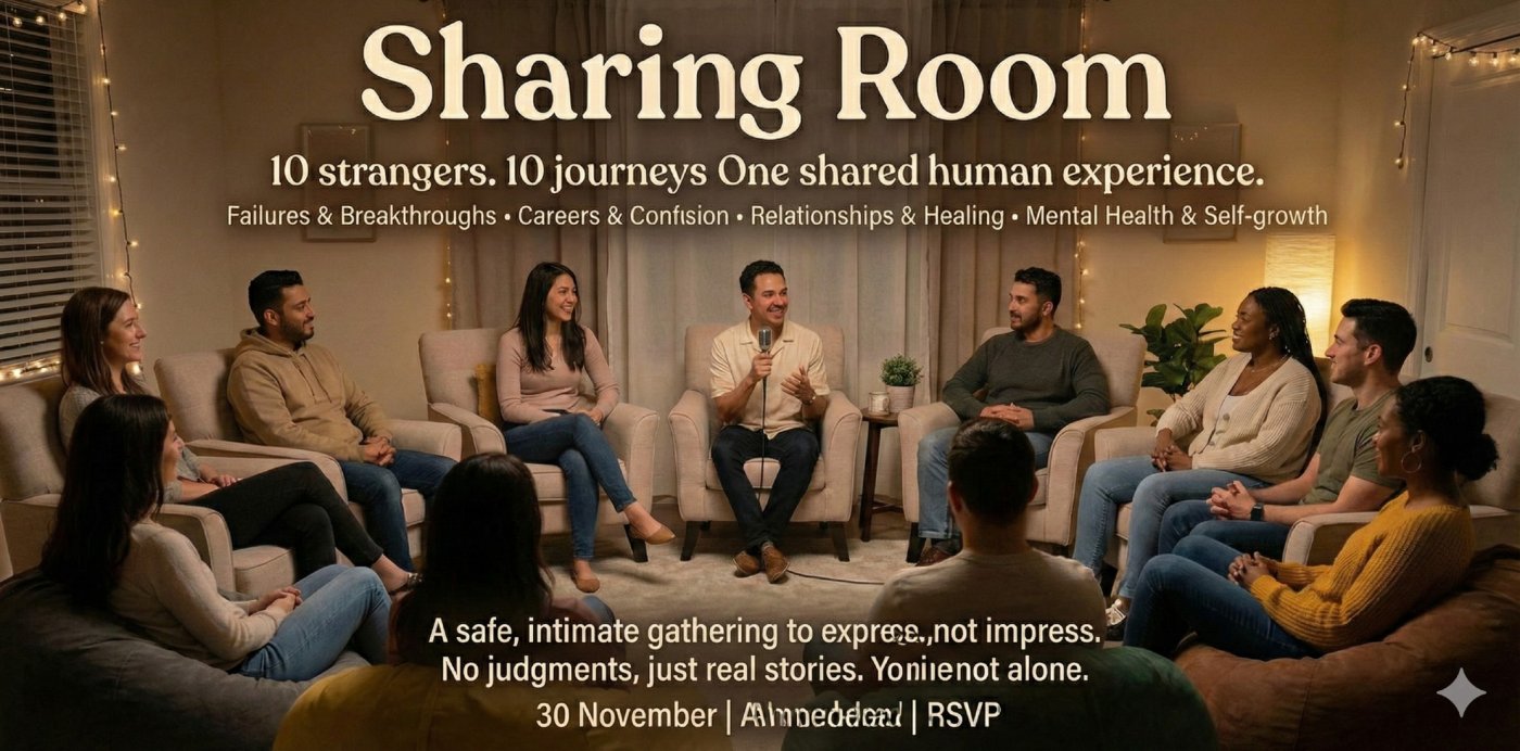 The Sharing Room, 30 November | Event in Ahmedabad | AllEvents