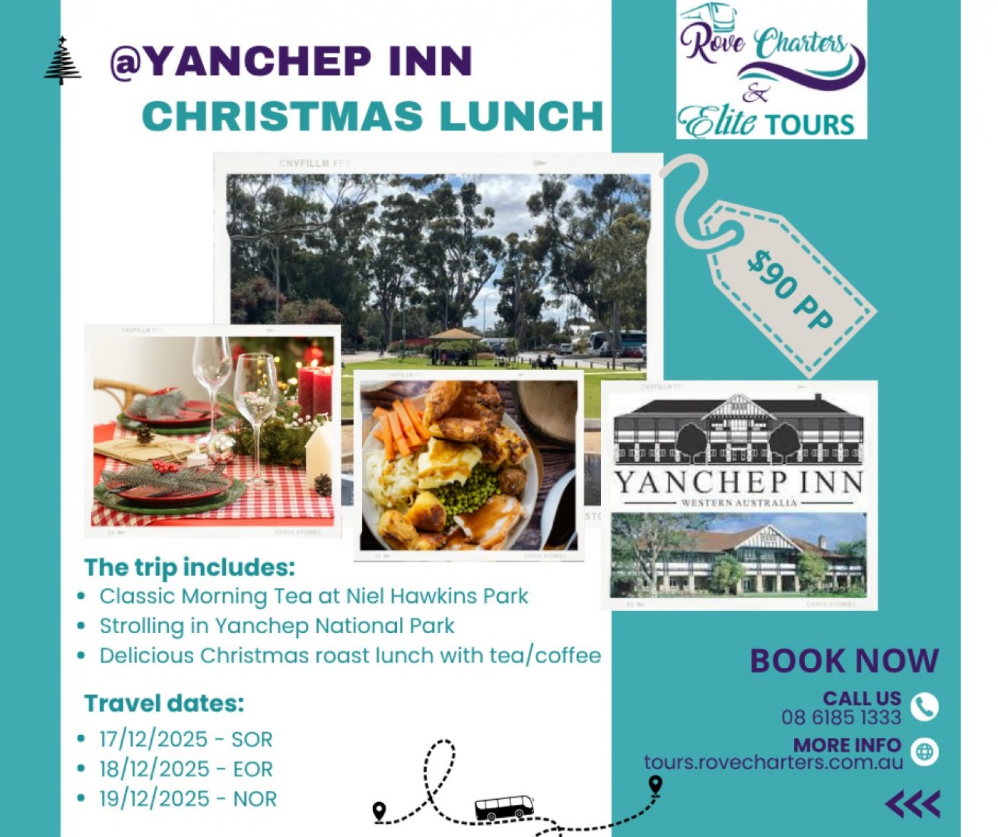 Travel Club, Yanchep Christmas Lunch 2025, 17 December | Event in Joondalup | AllEvents