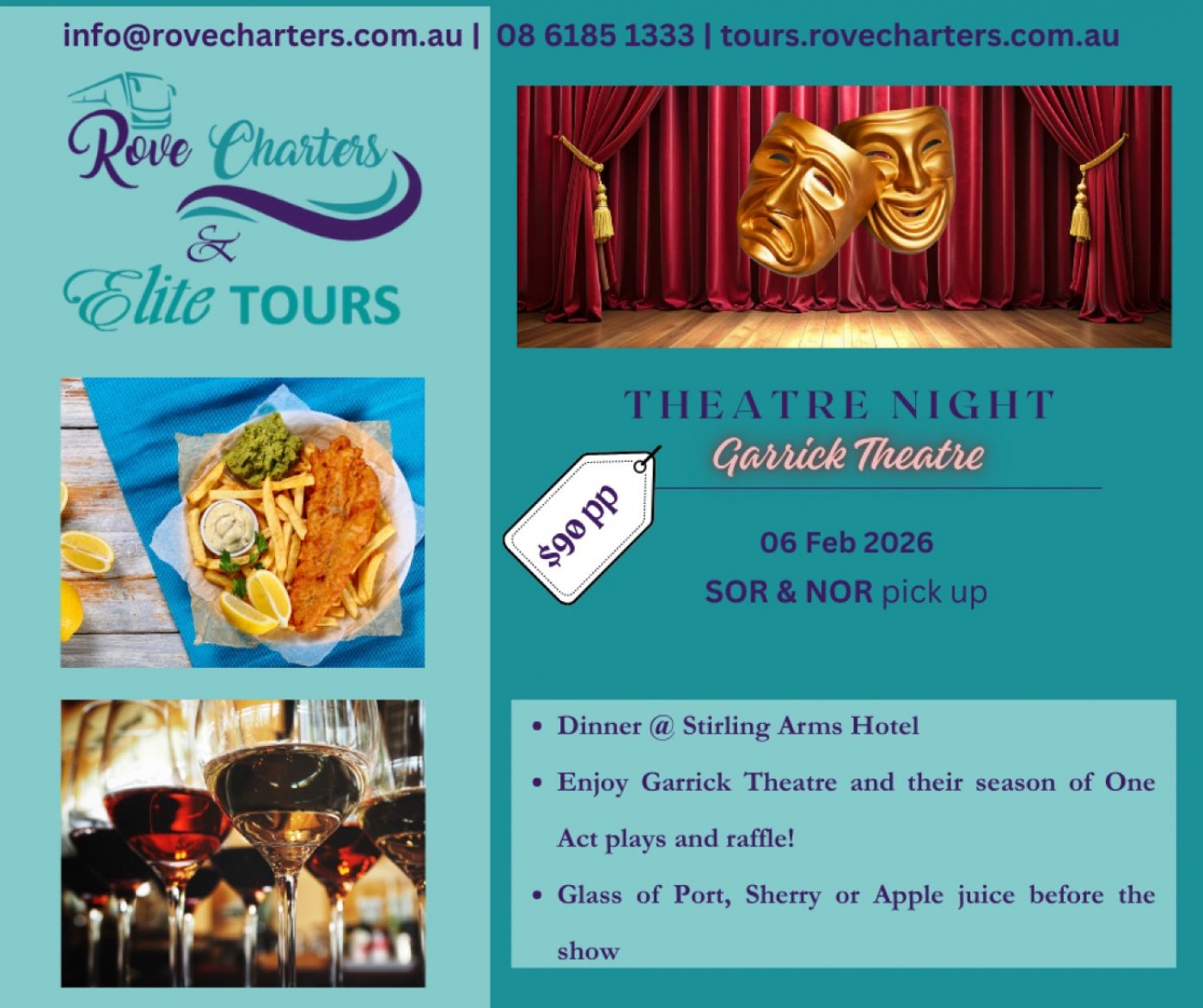 Travel Club - A Night at the Theatre., 6 February | Event in Midland | AllEvents