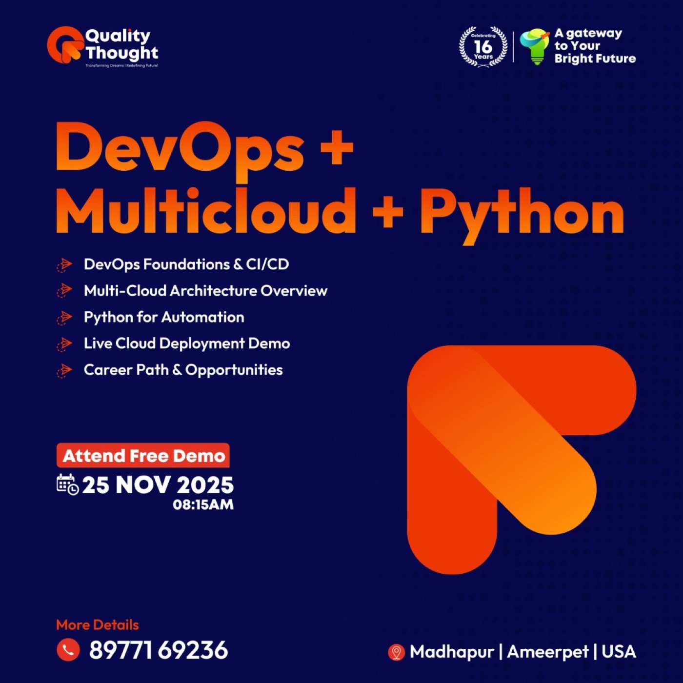 DevOps + Multi Cloud + Python Training In Hyderabad, 25 November | Event in Hyderabad | AllEvents