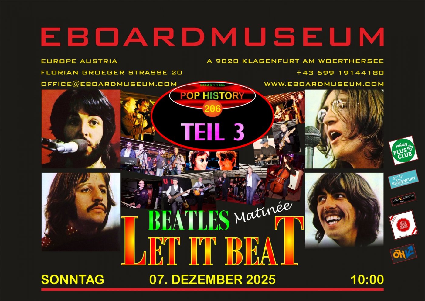 LET IT BEAT - Teil 3 - BEATLES MATINÉE, 7 December | Event in Klagenfurt | AllEvents
