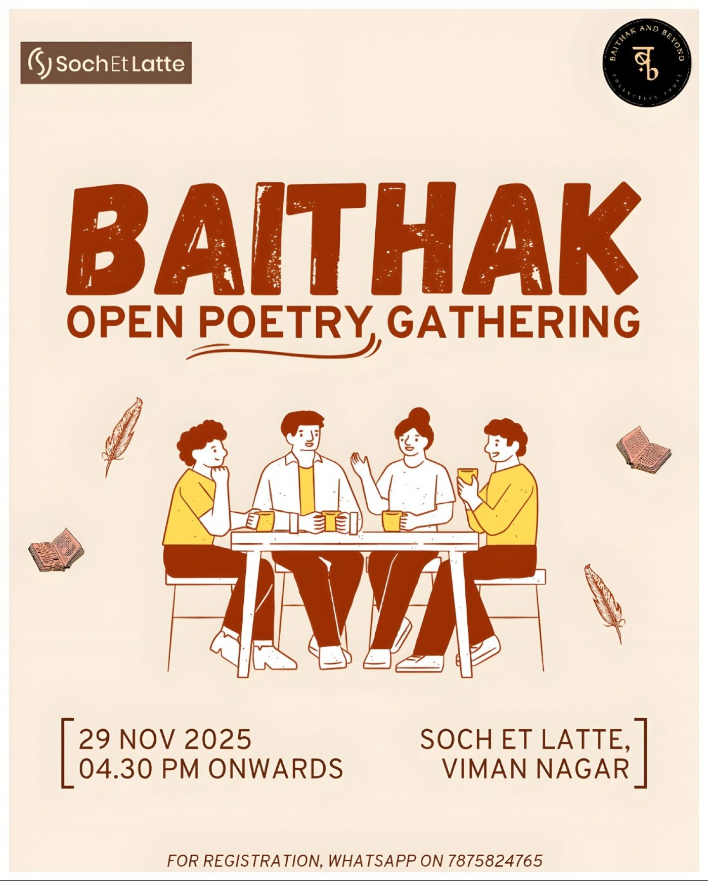 Baithak: Open Poetry Gathering, 29 November | Event in Pune | AllEvents