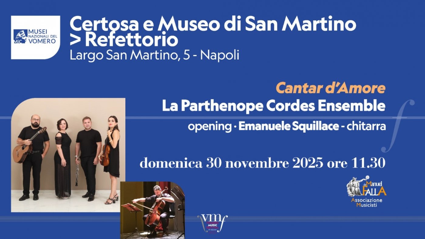 CANTAR D'AMORE - La Parthenope Cordes Ensemble, 30 November | Event in Napoli | AllEvents