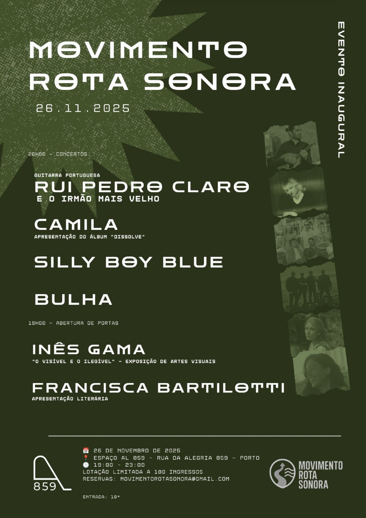 Movimento Rota Sonora — Evento Inaugural, Espaço Al 859 , Porto, 26 ...
