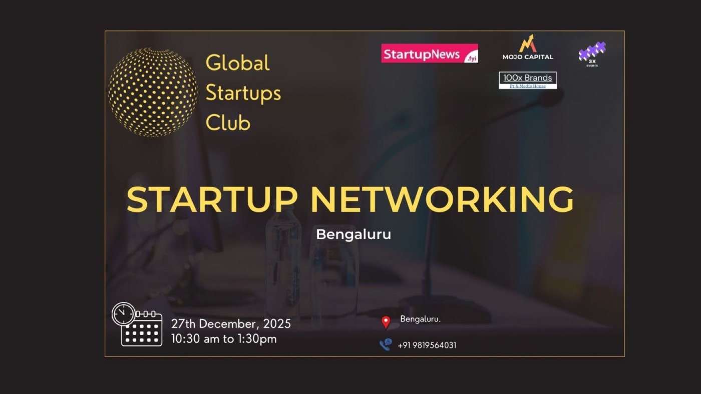 GLOBAL STARTUPS CLUB l STARTUP NETWORKING Bengaluru 2025, 27 December | Event in Bangalore | AllEvents