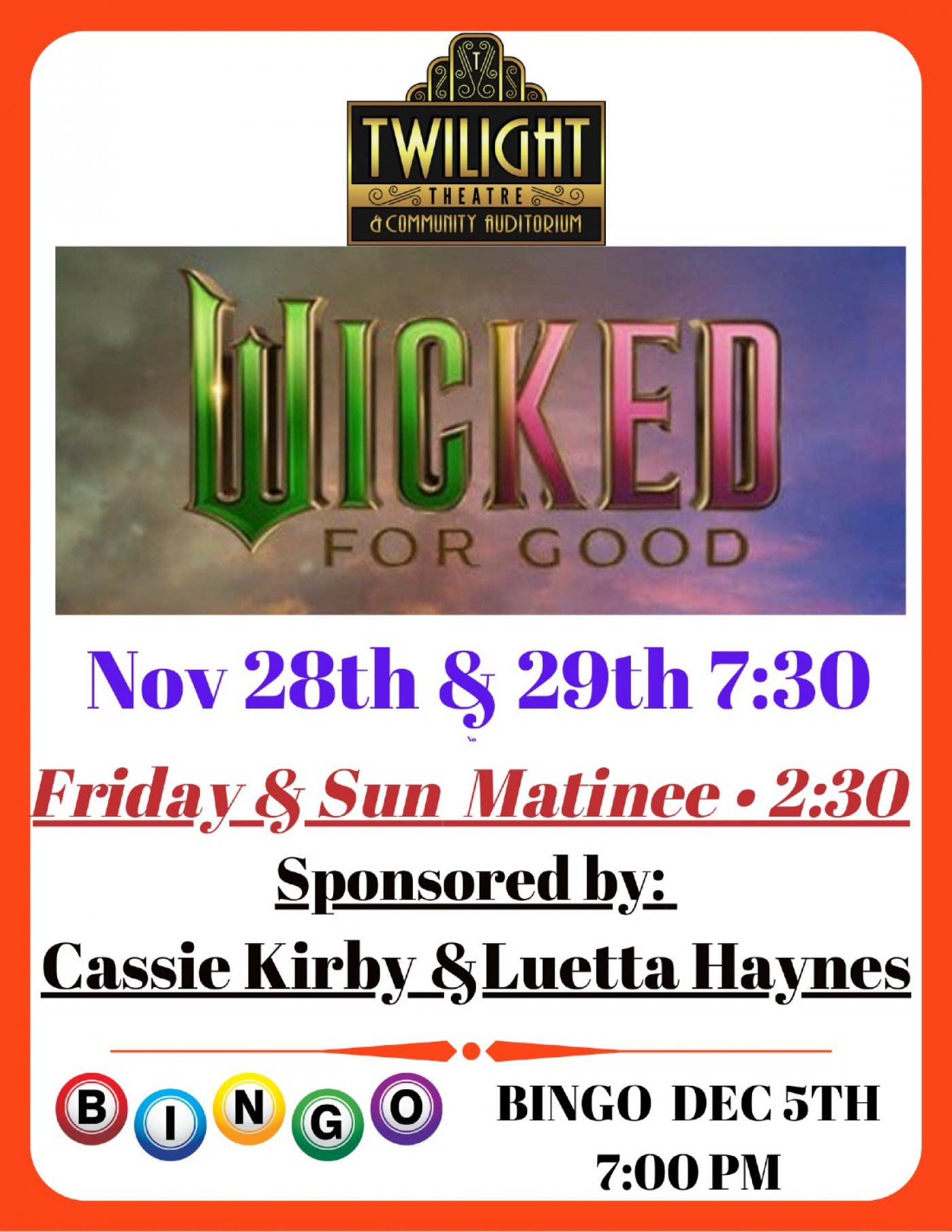 Wicked For  Good Week 2 , 28 November | Event in Greensburg | AllEvents