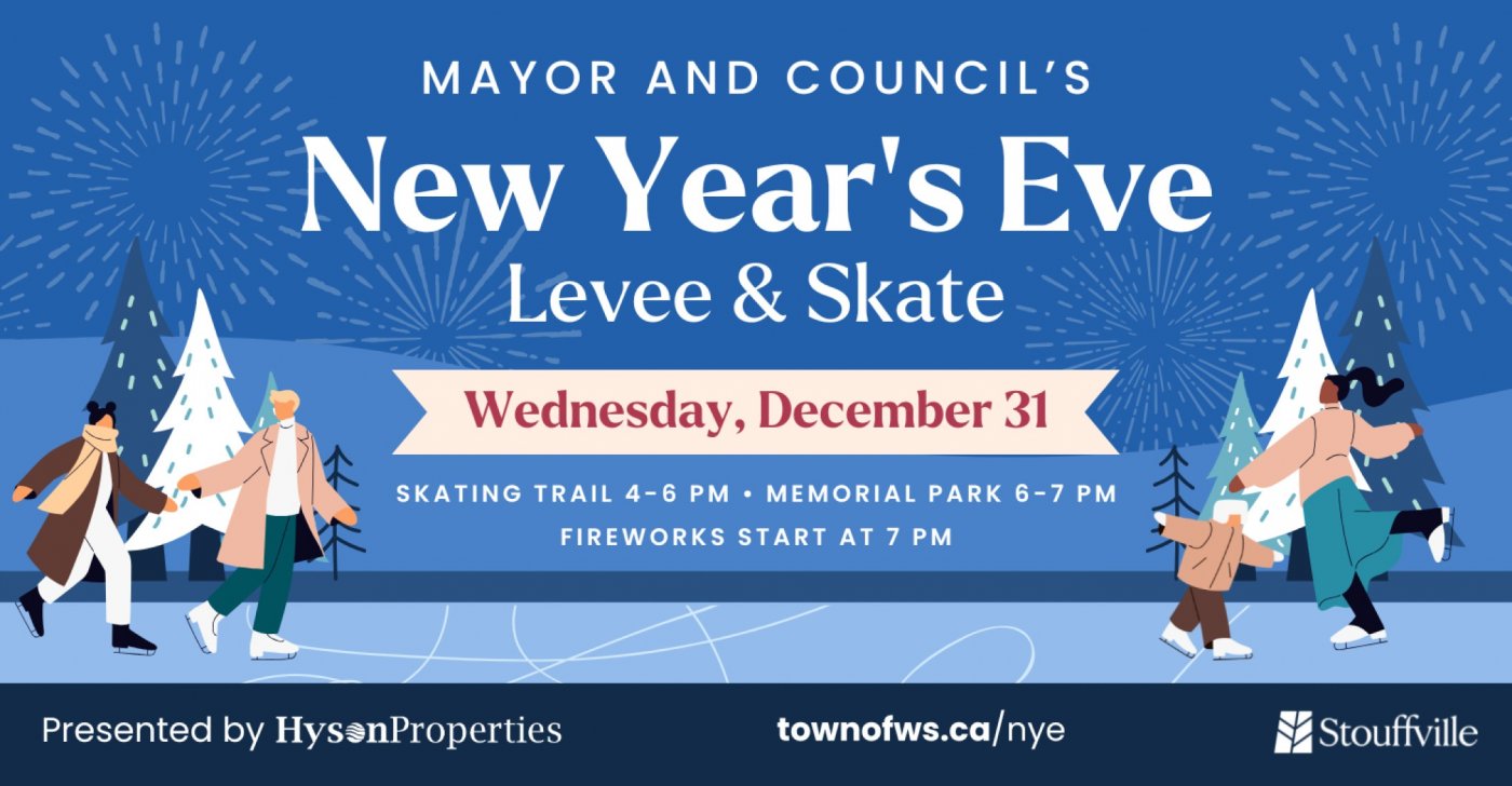 Mayor & Council’s New Year’s Eve Levee & Skate, 31 December | Event in Stouffville | AllEvents