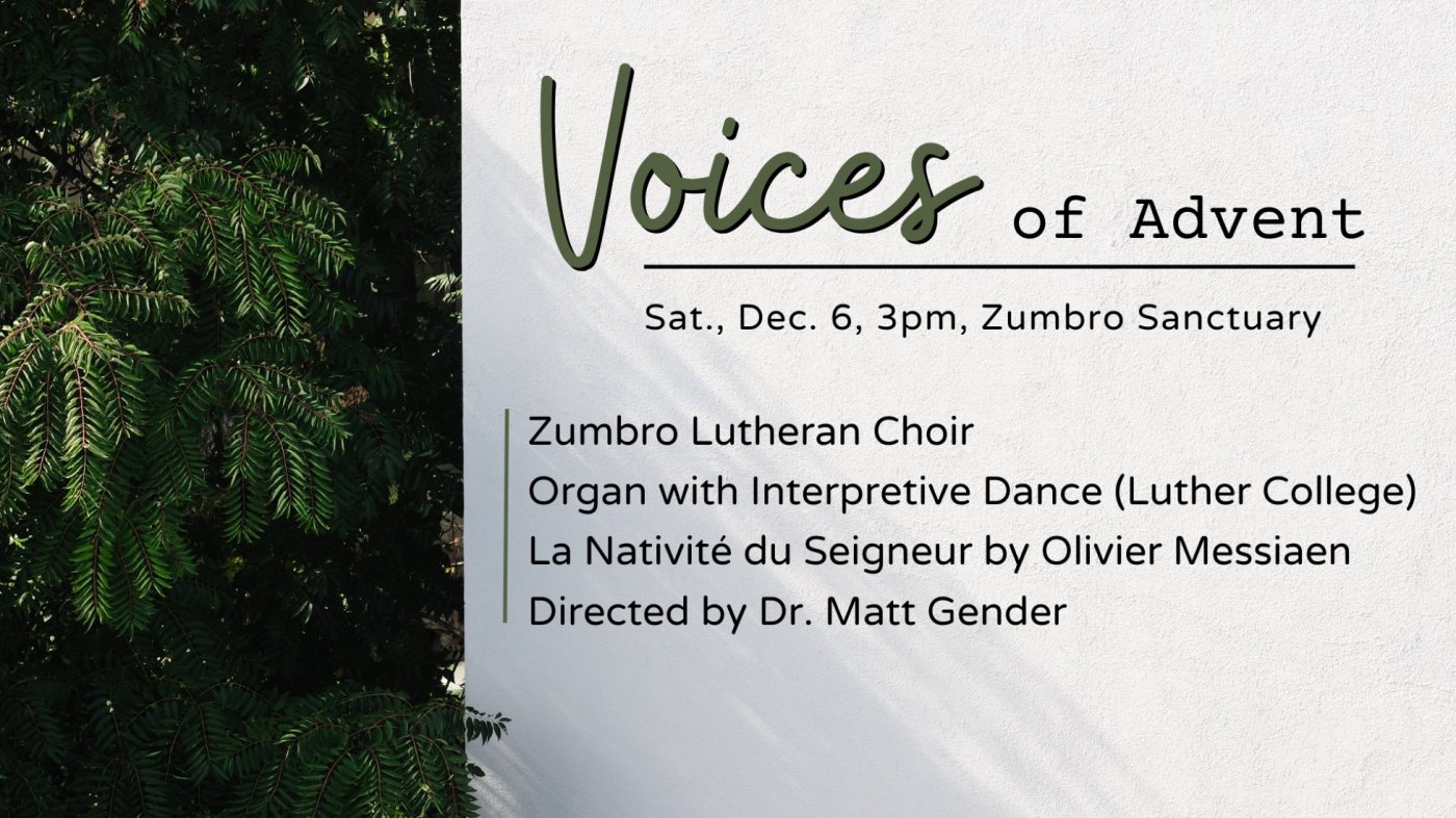 Voices of Advent Concert, 6 December | Event in Rochester | AllEvents