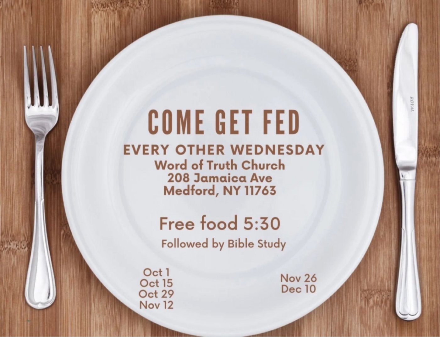 Biweekly Fellowship Meal | Event in Medford | AllEvents