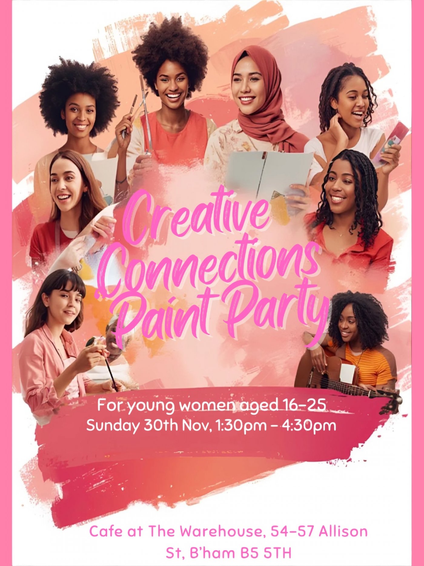 Creative Connections: “Party N Paint”, 30 November | Event in Birmingham | AllEvents