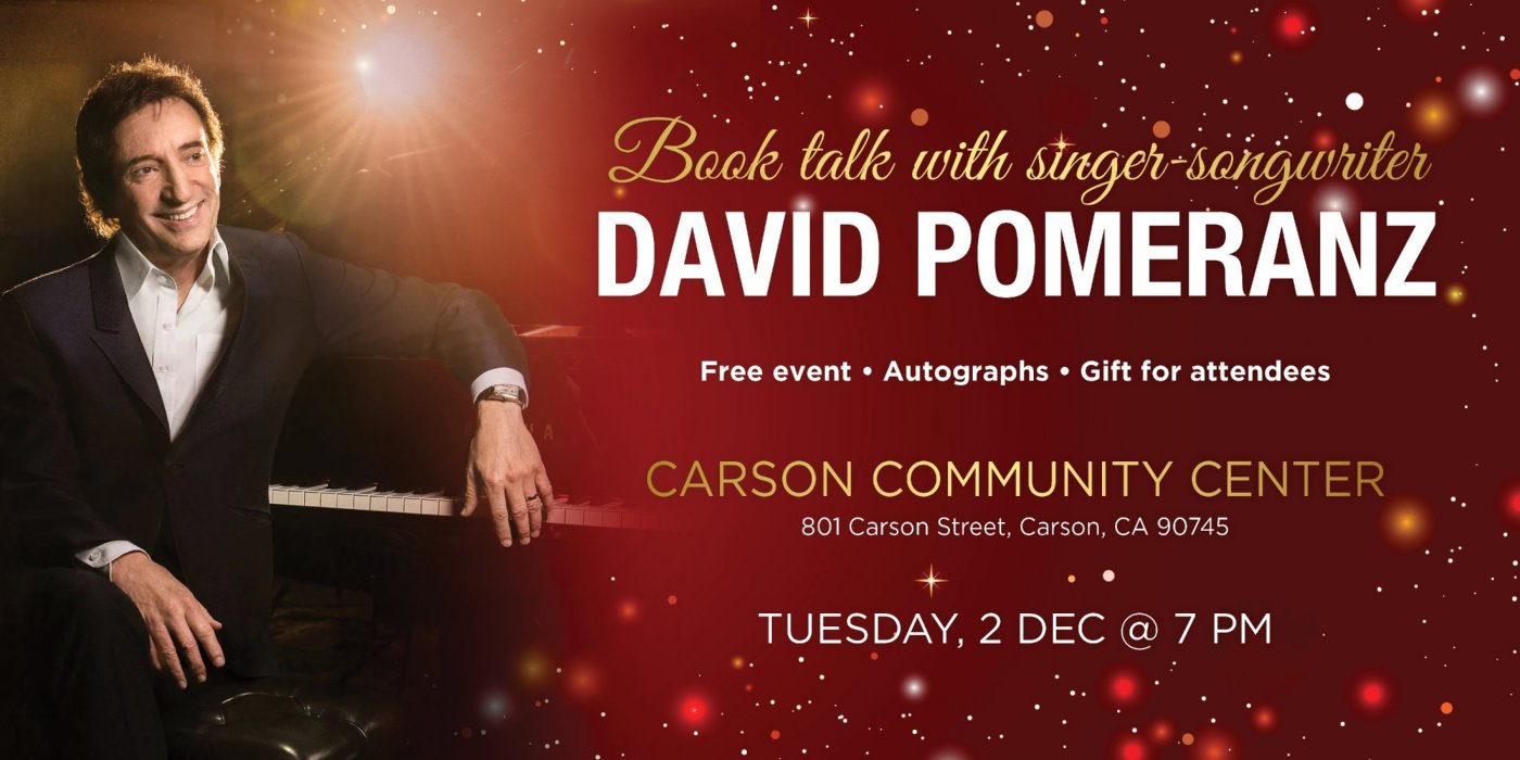 A Rare, Intimate Evening with David Pomeranz Live in Person, 2 December | Event in Carson | AllEvents