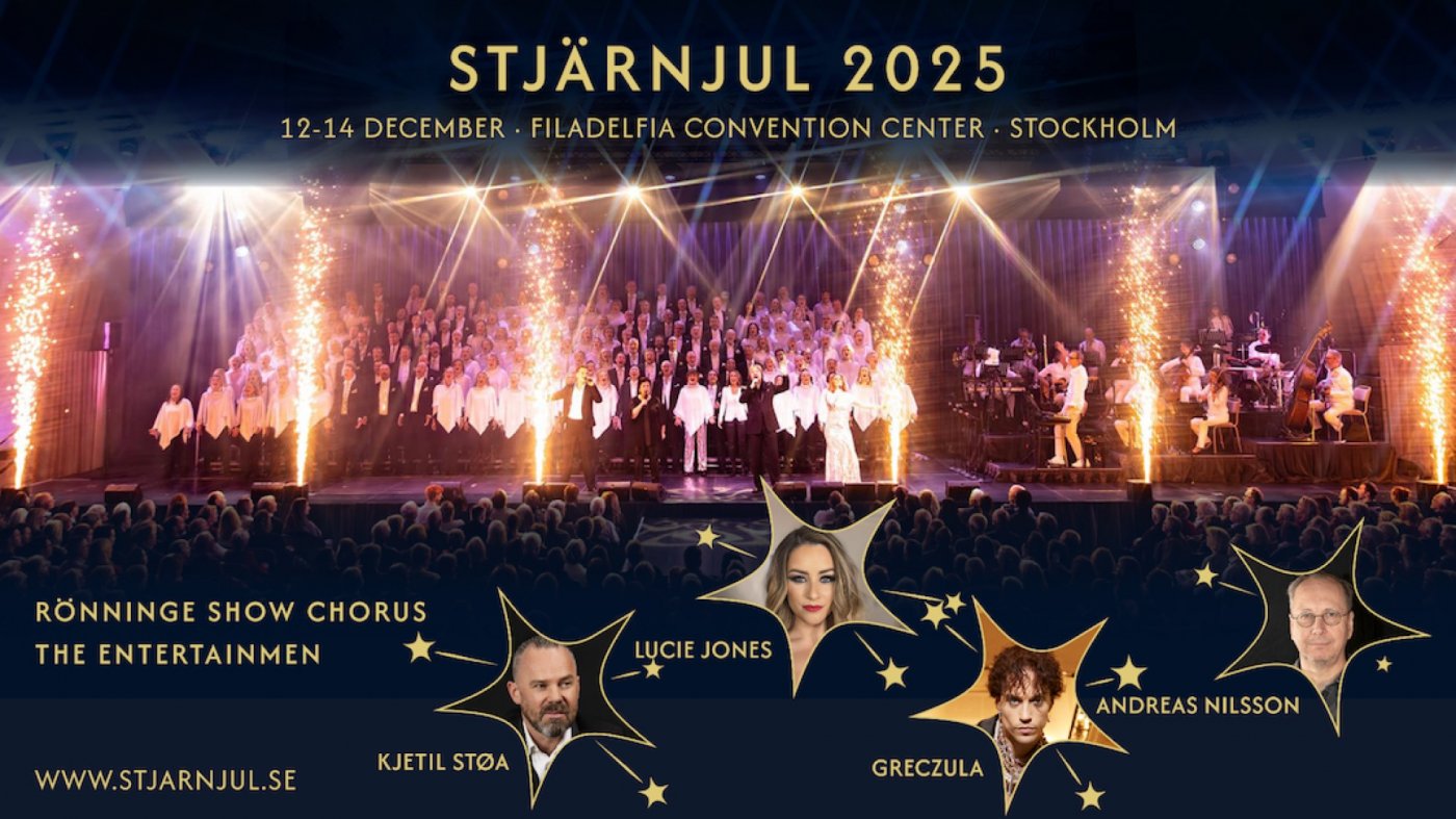 STJÄRNJUL 2025 – A CASCADE OF HOLIDAY MAGIC AND SHOW, 13 December | Event in Stockholm | AllEvents