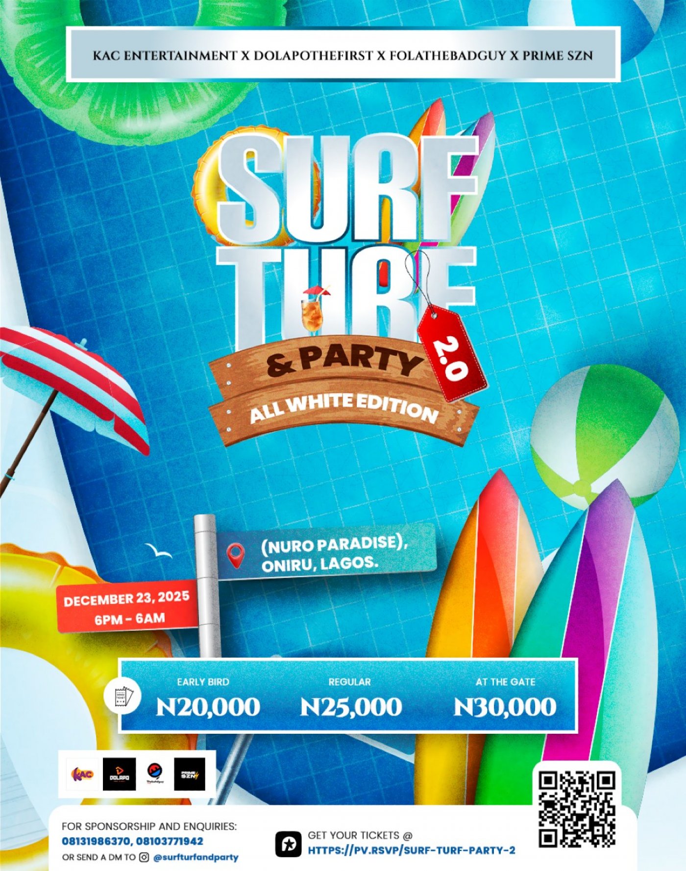 Surf, Turf & Party, 23 December | Event in Lagos | AllEvents